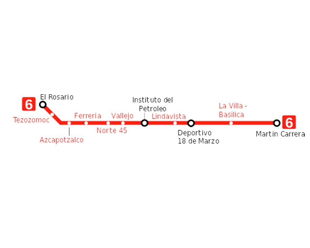 Mapa linea 6