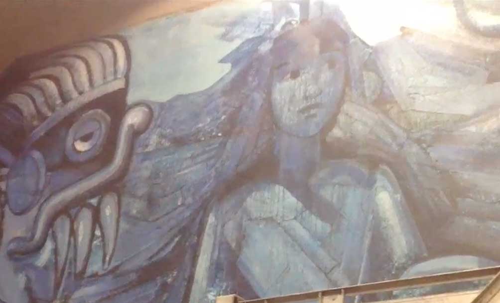 mural, Guillermo Ceniceros, estación de metro