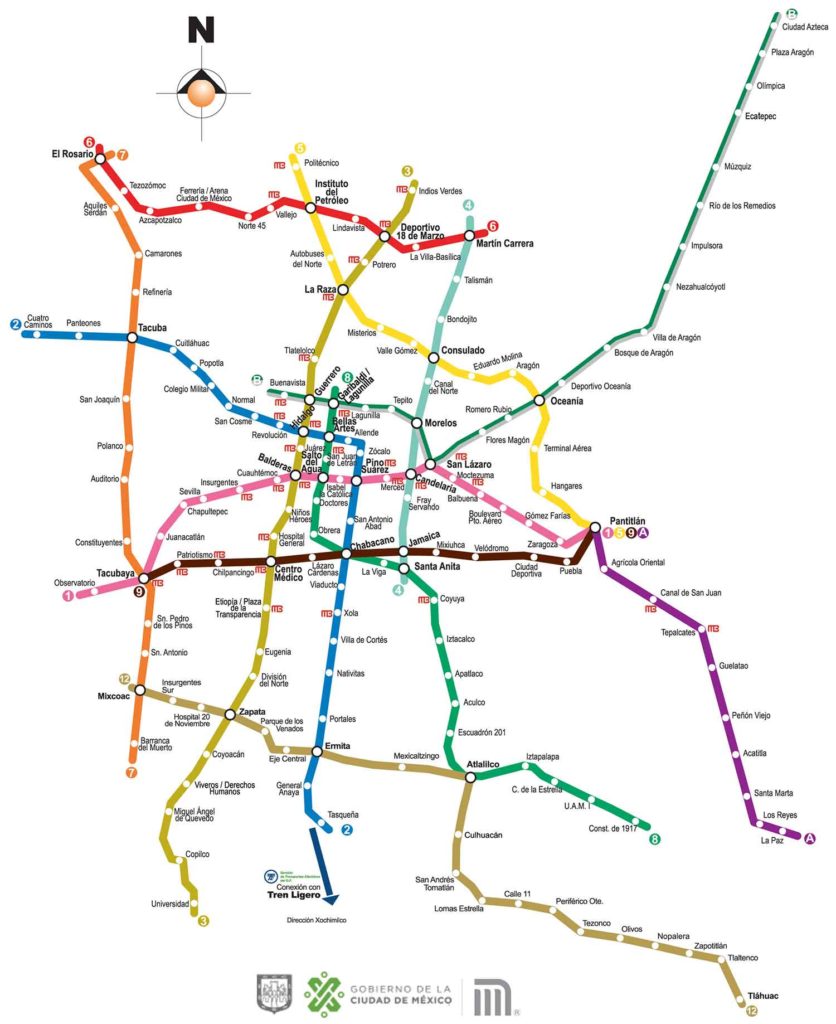 mapa del metreo cdmx